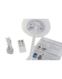 Lampe solaire Home ESPRIT Blanc Noir 15 x 15 x 40 cm