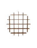 Scaffale Home ESPRIT teak 120 x 15 x 120 cm