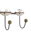 Appendiabiti da parete Home ESPRIT Bianco Metallo Legno di paulownia Velieri 39 x 10 x 26,5 cm