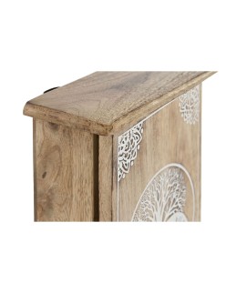 Schlüsselschrank Home ESPRIT Weiß natürlich 18 x 7,5 x 28 cm