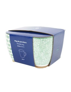 Ensemble de 4 mugs Home ESPRIT Marron Beige Fleurs 340 ml