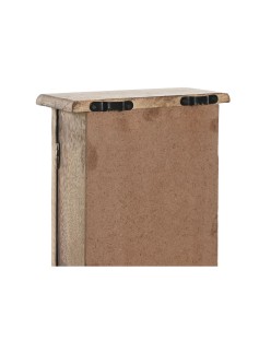 Schlüsselschrank Home ESPRIT Weiß natürlich 18 x 7,5 x 28 cm