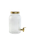 Dispensador de Água Home ESPRIT Dourado Metal Cristal 5,5 L 18 x 23,5 x 30 cm