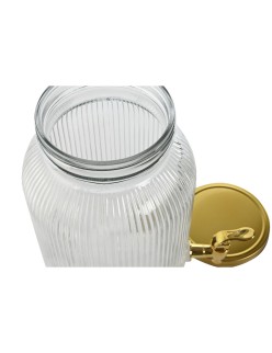 Dispensador de Água Home ESPRIT Dourado Metal Cristal 5,5 L 18 x 23,5 x 30 cm