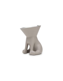 Comedouro para Cão United Pets Up Elisabeth Cinzento Aço inoxidável Polietileno 1 L
