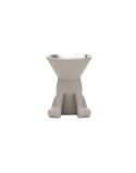 Comedouro para Cão United Pets Up Elisabeth Cinzento Aço inoxidável Polietileno 1 L