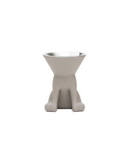 Comedouro para Cão United Pets Up Elisabeth Cinzento Aço inoxidável Polietileno 1 L