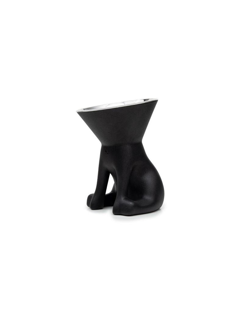 Comedouro para Cão United Pets Up Elisabeth Preto Aço inoxidável Polietileno 1 L