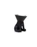 Comedero para Perro United Pets Up Elisabeth Negro Acero Inoxidable Polietileno 1 L