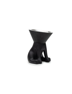 Comedouro para Cão United Pets Up Elisabeth Preto Aço inoxidável Polietileno 1 L