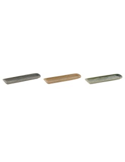 Supporto Home ESPRIT Gres 5,8 x 1,5 x 21,8 cm (3 Unità)