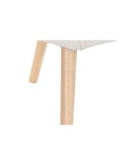 Butaca DKD Home Decor Natural Madera Poliéster Crema (65 x 75 x 96 cm)