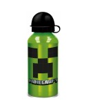 Garrafa Minecraft Creeper Green 400 ml Silicone Alumínio