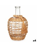 Decorative container Brown Crystal 20 x 30 x 20 cm (4 Units)