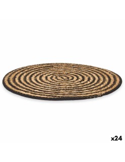 Dessous de plat Noir Coton Algues marines (24 Unités)