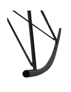 Cadeira de baloiço Home ESPRIT Preto Bege Poliéster Metal 68 x 90 x 92 cm