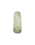 Vaso Home ESPRIT Verde Crema Cristallo Moderno 12,5 x 12,5 x 30 cm