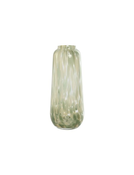 Vaso Home ESPRIT Verde Crema Cristallo Moderno 12,5 x 12,5 x 30 cm Vaso Home ESPRIT Verde Crema Cristallo Moderno 12,5 x 12,5 x 30 cm