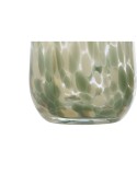 Vaso Home ESPRIT Verde Crema Cristallo Moderno 12,5 x 12,5 x 30 cm