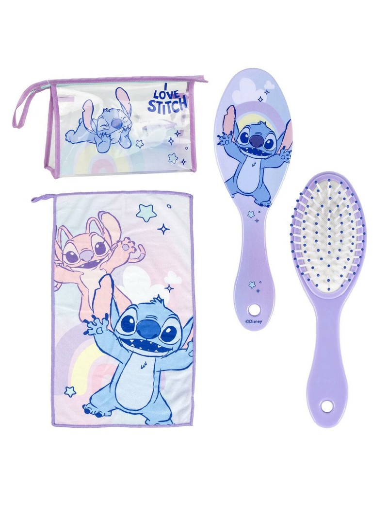 Neceser Con Accesorios Stitch Lila 23 x 15 x 8 cm