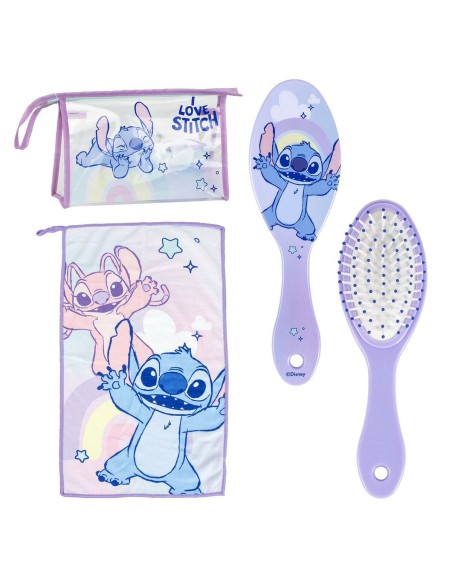 Nécessaire Com Acessórios Stitch Lilás 23 x 15 x 8 cm