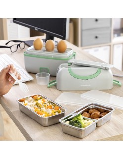 Elektrische 3-in-1-Dampf-Lunchbox mit Rezepten Beneam InnovaGoods