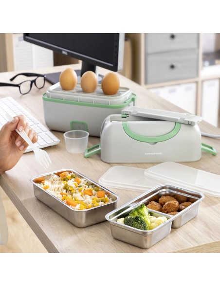 Elektrische 3-in-1-Dampf-Lunchbox mit Rezepten Beneam InnovaGoods