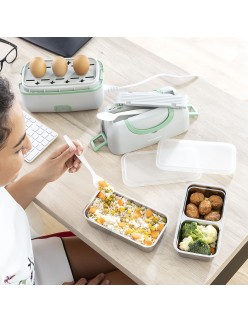 Porta Pranzo Elettrico a Vapore 3 in 1 con Ricette Beneam InnovaGoods
