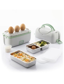 Elektrische 3-in-1-Dampf-Lunchbox mit Rezepten Beneam InnovaGoods