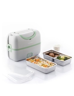 Elektrische 3-in-1-Dampf-Lunchbox mit Rezepten Beneam InnovaGoods