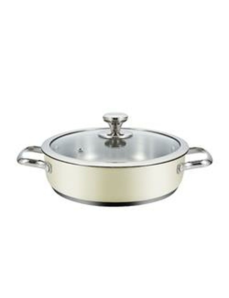 Caçarola com Tampa Haeger PA-24L.009A Bege Ø 24 cm