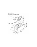 Hotte standard BOSCH DWK91LT60 Noir