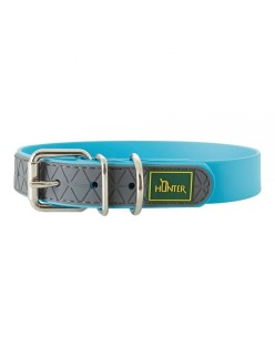 Dog collar Hunter Convenience Turquoise (38-46 cm)