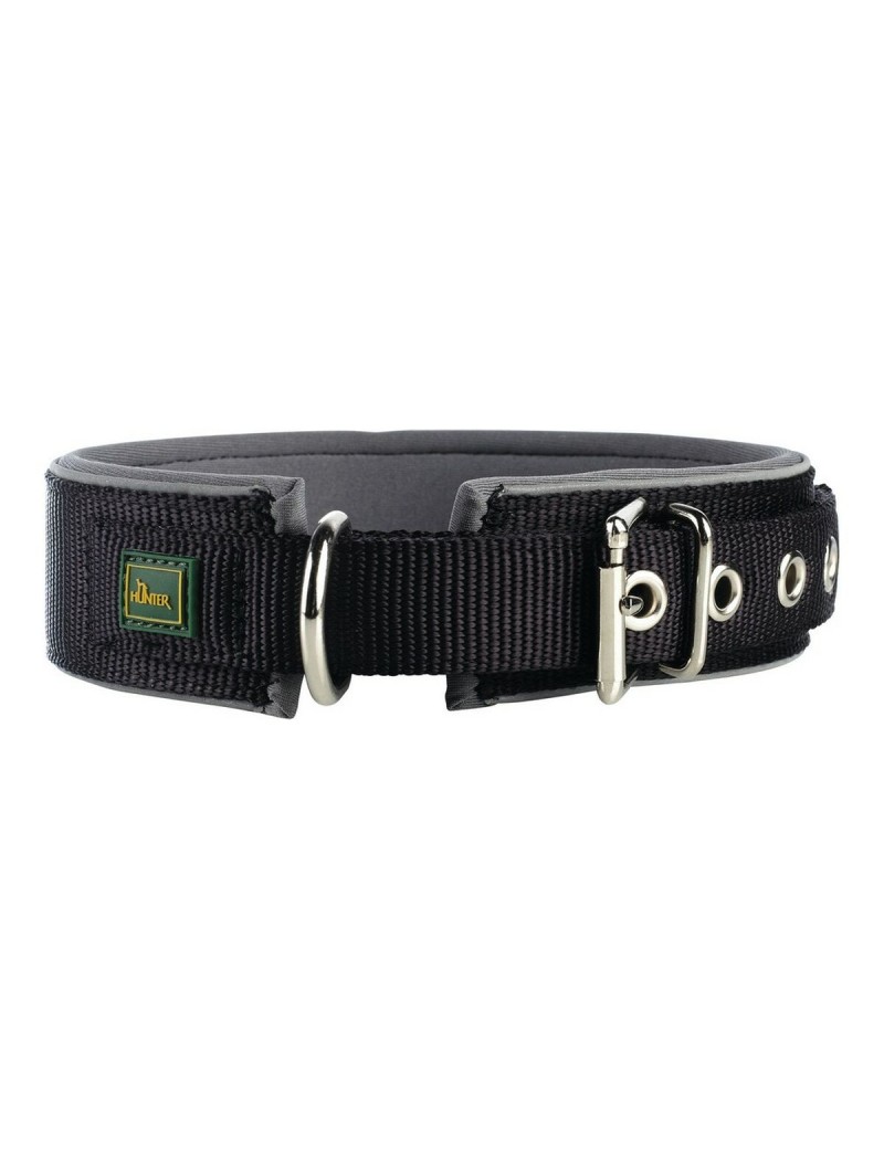 Collare per Cani Hunter Neoprene Reflect Nero (44-51 cm)