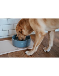 Comedero para Perro Hunter OSBY GLAZED Azul Cerámica 2,5 L