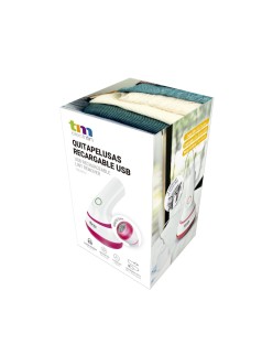 Rasoir Anti-Peluche Électrique Rechargeable TM Electron Blanc Compact