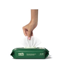 Wet Wipes for Pets Earth Rated Perfume free (60 Pieces)