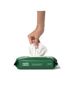 Wet Wipes for Pets Earth Rated Lavendar (60 Pieces)
