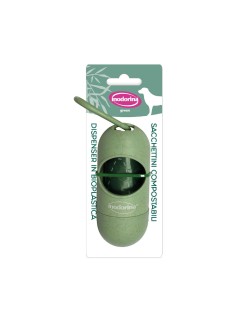 Dispensador de Sacos para Cães Inodorina Green Poop Verde