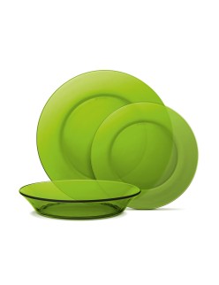 Set di Stoviglie Duralex Lys 12 Pezzi Verde