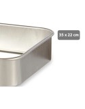 Pentola per arrosto Kinvara 100152 Argentato Alluminio 23,5 x 6 x 36 cm
