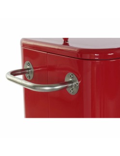 Fridge DKD Home Decor Red With wheels 74 x 43 x 80 cm Steel polypropylene 56 L (74 x 43 x 80 cm)