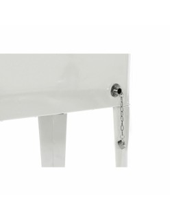 Portable Fridge DKD Home Decor White With wheels Steel PP (56 L) (74 x 43 x 80 cm)