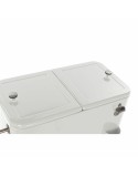 Portable Fridge DKD Home Decor White With wheels Steel PP (56 L) (74 x 43 x 80 cm)