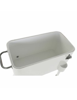 Portable Fridge DKD Home Decor White With wheels Steel PP (56 L) (74 x 43 x 80 cm)