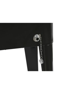 Frigo Portatile DKD Home Decor 74 x 43 x 83 cm Nero Acciaio Alluminio polipropilene 56 L