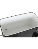 Portable Fridge DKD Home Decor 74 x 43 x 83 cm Black Steel Aluminium polypropylene 56 L