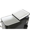 Portable Fridge DKD Home Decor 74 x 43 x 83 cm Black Steel Aluminium polypropylene 56 L