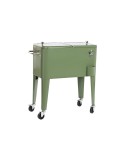 Portable Fridge DKD Home Decor 74 x 43 x 80 cm Steel Green polypropylene 56 L
