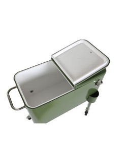 Portable Fridge DKD Home Decor 74 x 43 x 80 cm Steel Green polypropylene 56 L
